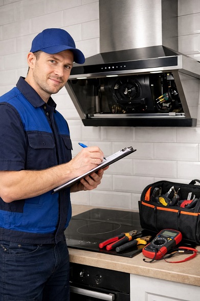Gilma-trained technician inspecting a chimney